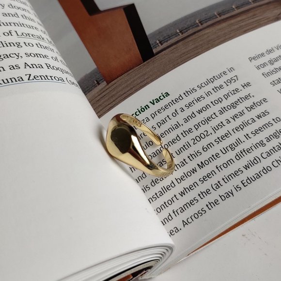 Classic Signet Ring, (Solid Silver Signet Ring) - Picture 2 of 14